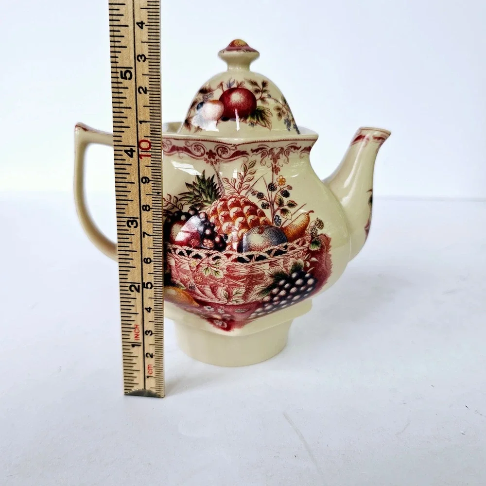 Vintage Teapot Antiche Riproduzioni Fruit Basket‎ Design - M581.2